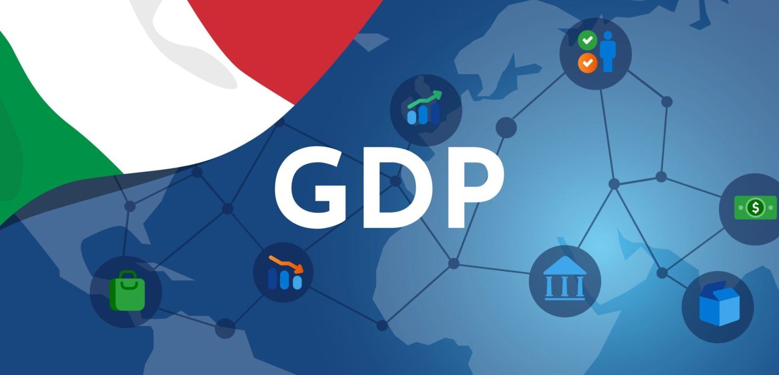 Grafico sull'andamento del Pil italiano