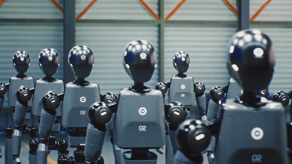 Robot di consegna Deliveroo in azione